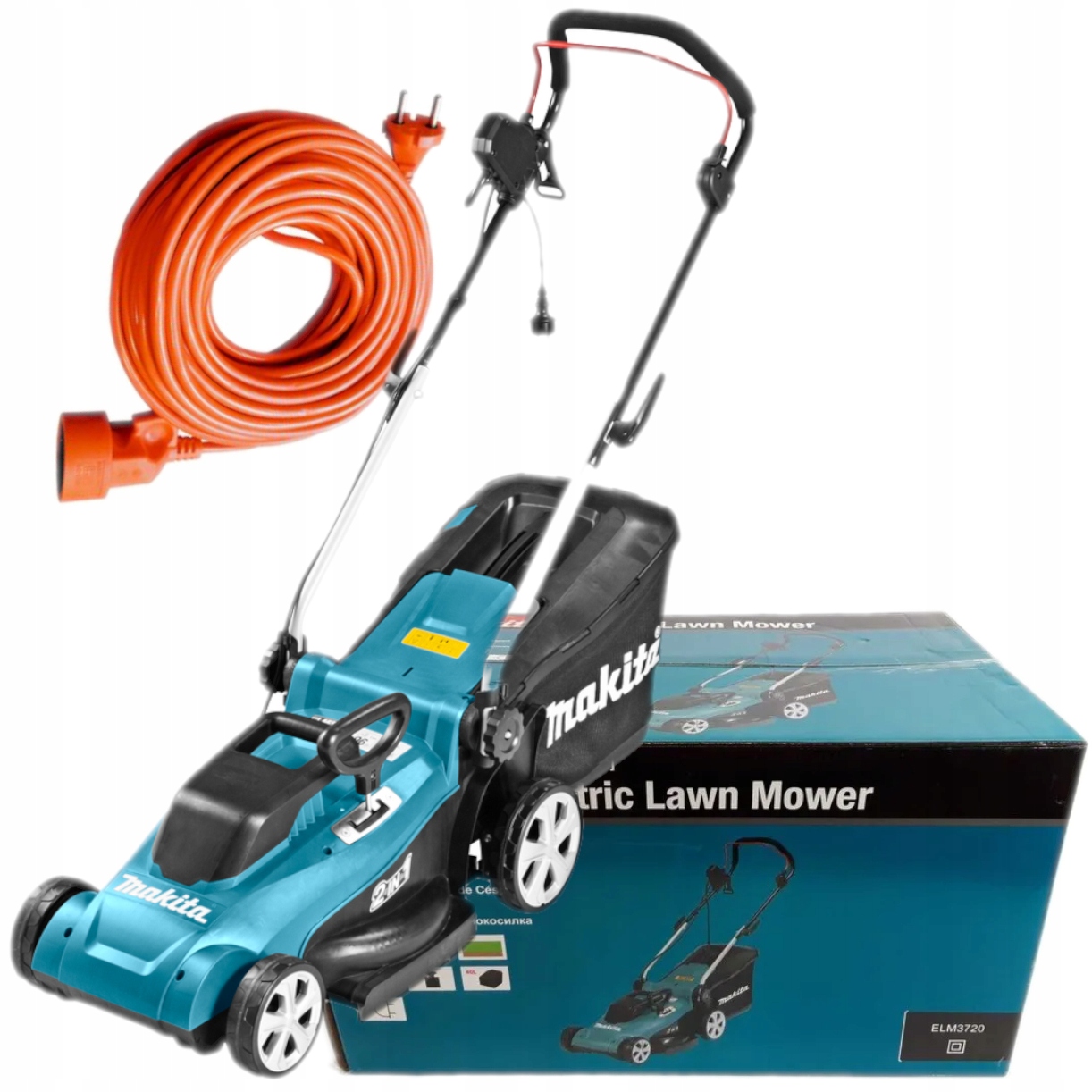 Makita elektrická kosačka na trávu 1400 W 40 l
