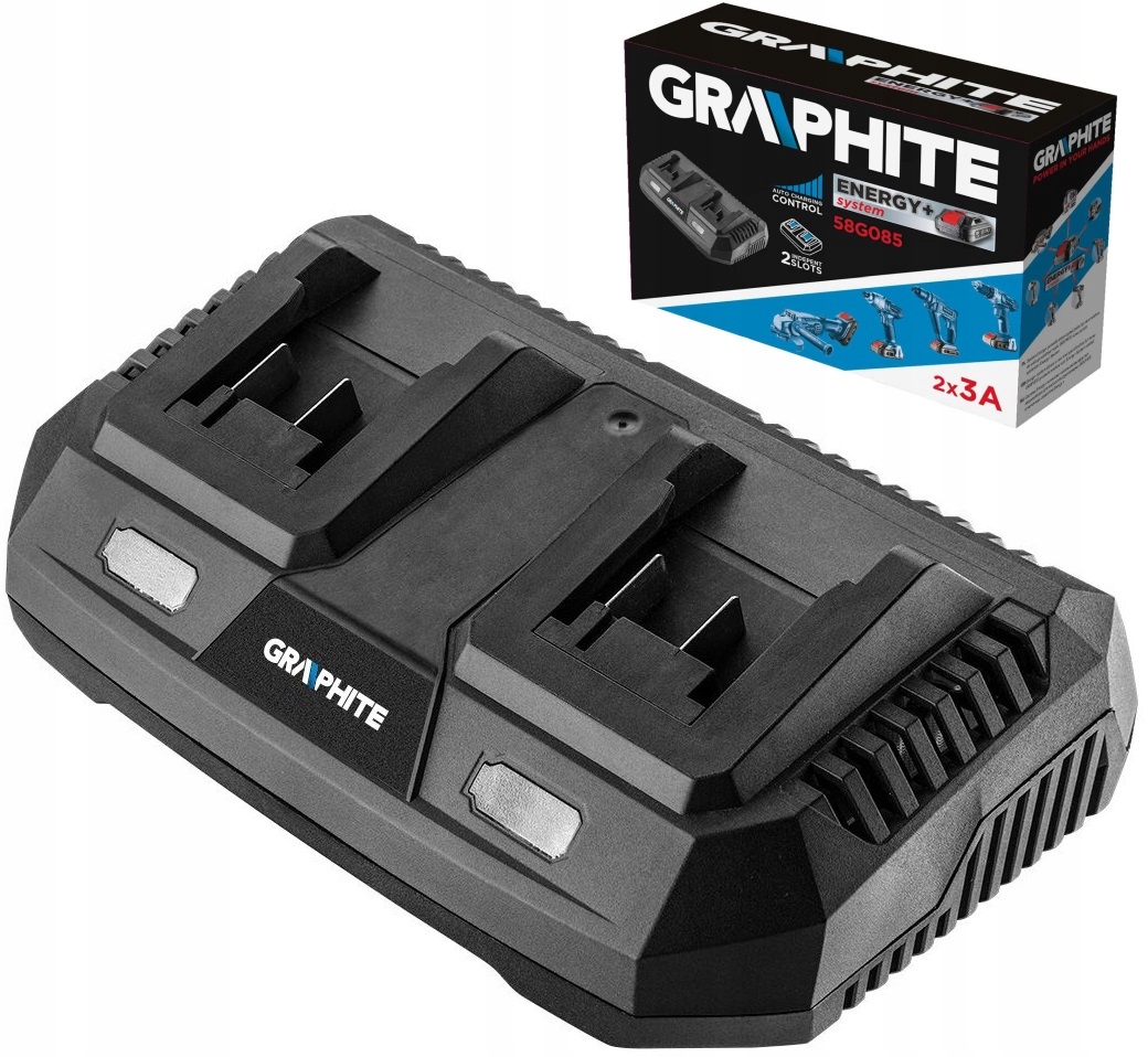 Nabíjačka - Dvojitá nabíjačka pre batériu Graphite 58G085