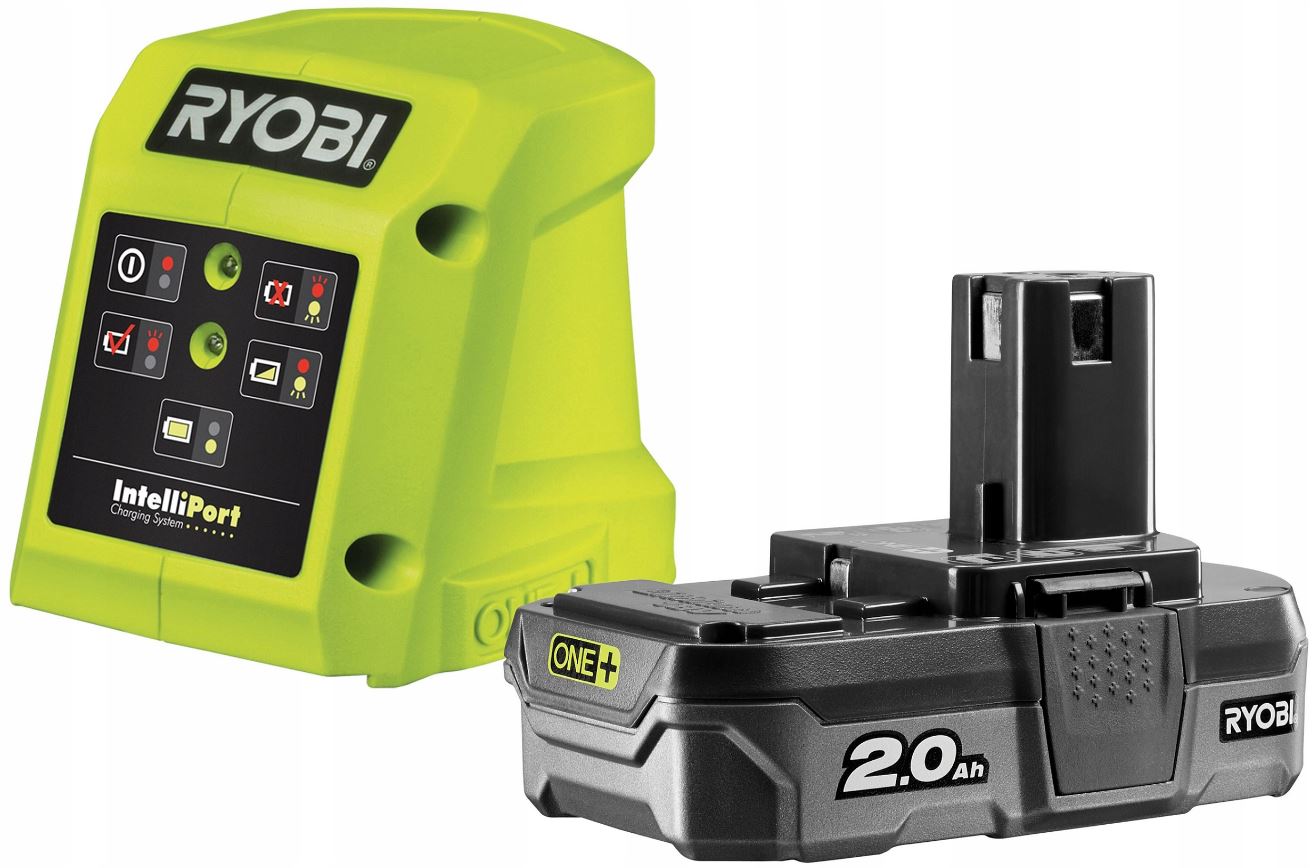 Náhradná batéria - Nabíjačka Ryobi + batéria 2,0AH 18V RC18120 2AH