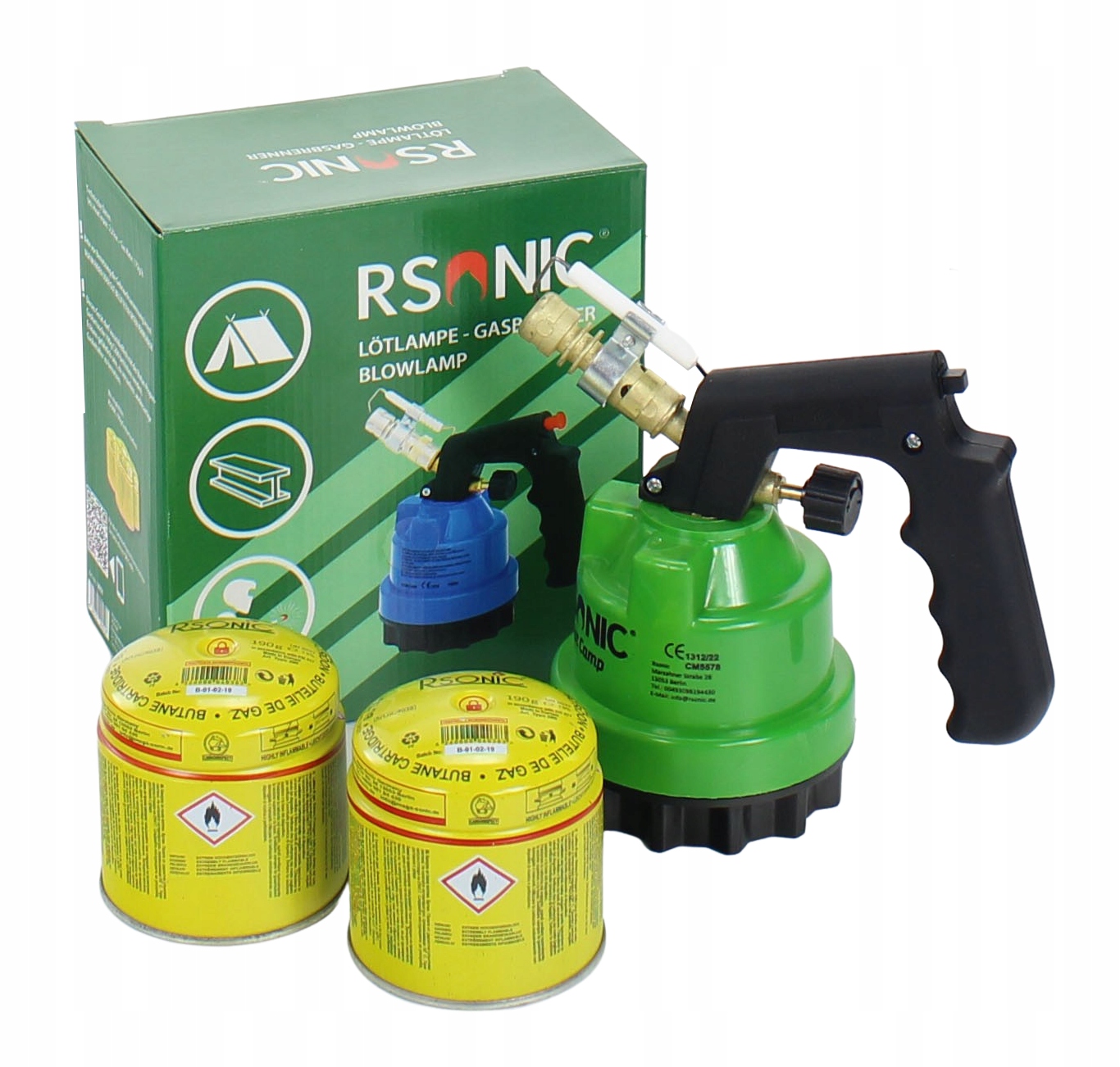 Lutlampa plynový horák na spájkovanie rsonic piezzo