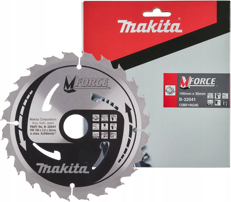 Makita M-FORCE rezací kotúč 190 x 30 x 1,2 mm 1 ks.