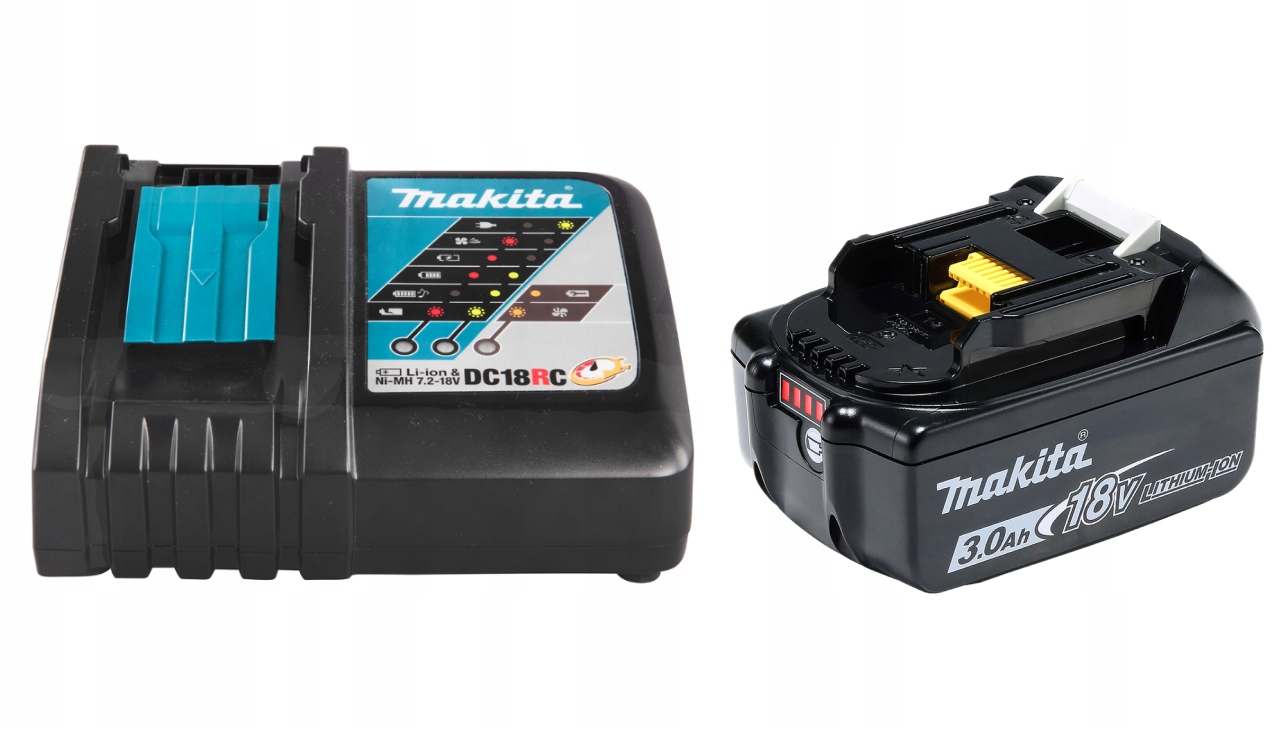 Náhradná batéria - MAKITA BL1830B BATÉRIA 18V 3Ah DC18RC NABÍJAČKA