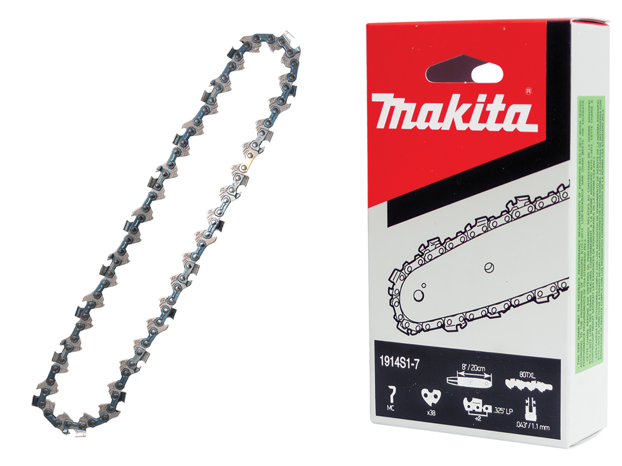 MAKITA reťaz píly 20cm 1,1mm 0,325" 38 článkov DUA200 1914S1-7