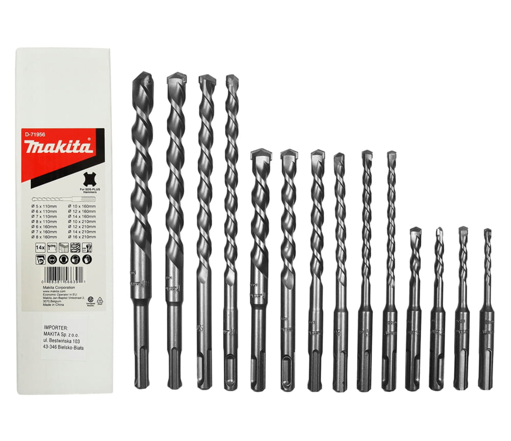 Súprava vrtákov do betónu Makita D-71956 14 kusov