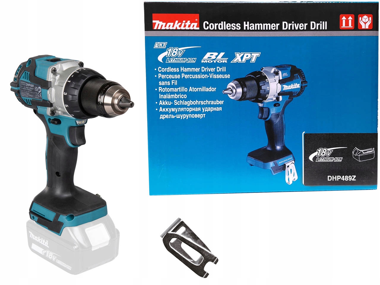 MAKITA DHP489Z AKUMULÁTOROVÁ VŔTAČKA/VŔTAČKA 18V