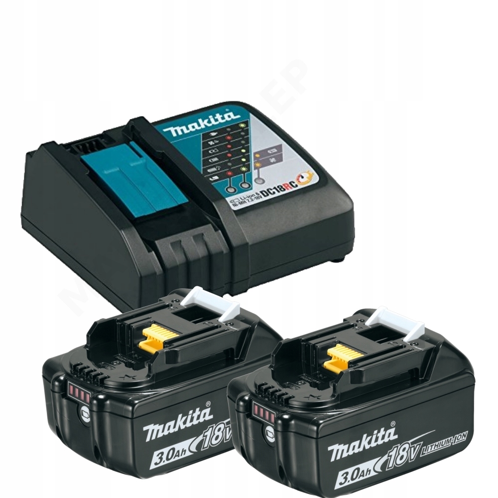 Náhradná batéria - Makita set 18V nabíjačka DC18RC + 2x 18V 3,0AH