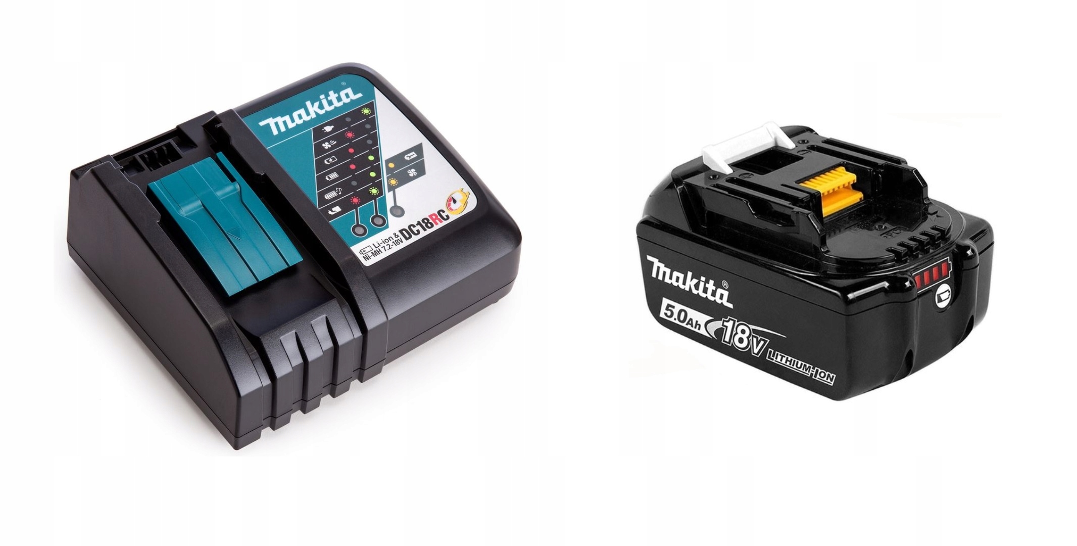 Náhradná batéria - Makita DC18RC nabíjačka set batérie BL1850B
