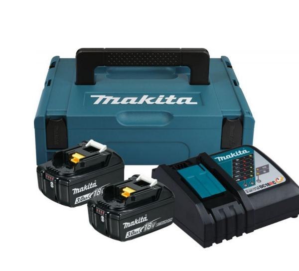 Náhradná batéria - Makita 18V napájací napájací súprava (BL1830BX2+DC18RC) má