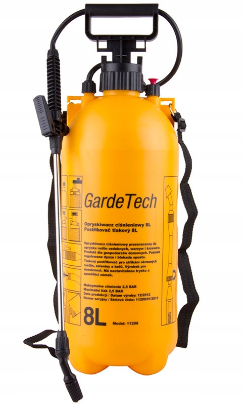 GardeTech ručný postrekovač 8 l