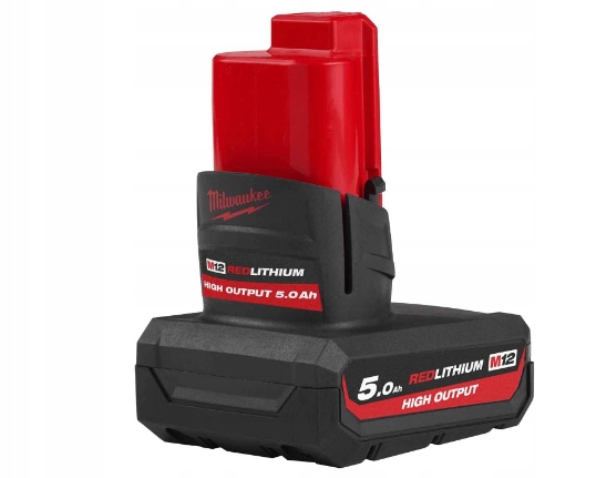 Náhradná batéria - Milwaukee M12 5.0 Vysoký výstup 5.0 AH batéria