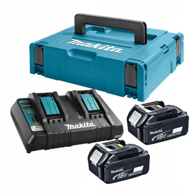 Náhradná batéria - Makita Support Kit 2 x 6AH BL1860B + DC18RD