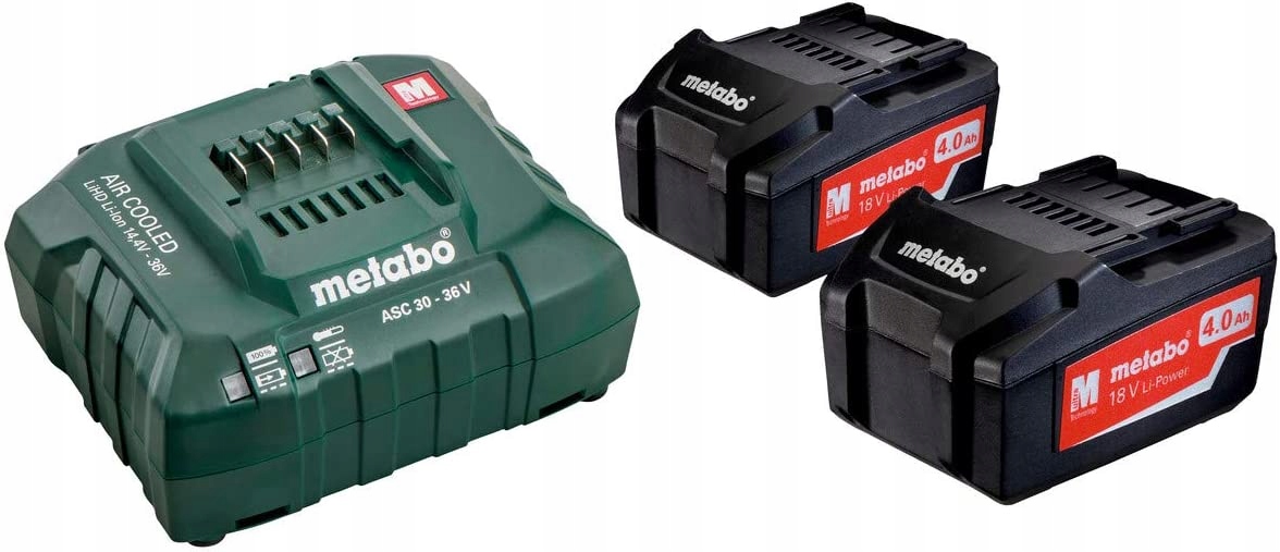 Náhradná batéria - Metabo Basic 2x lihd set 4.0 ah