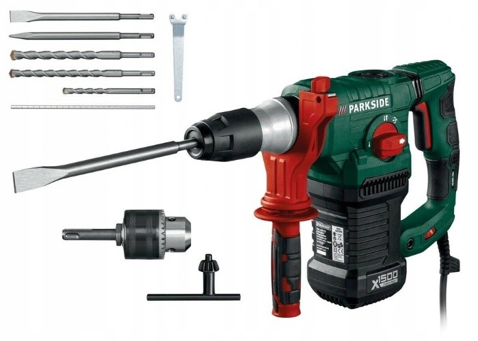 Príklepová vŕtačka - Rotačné kladivo Parkside PBH 1500 F6 SDS Plus 1500W