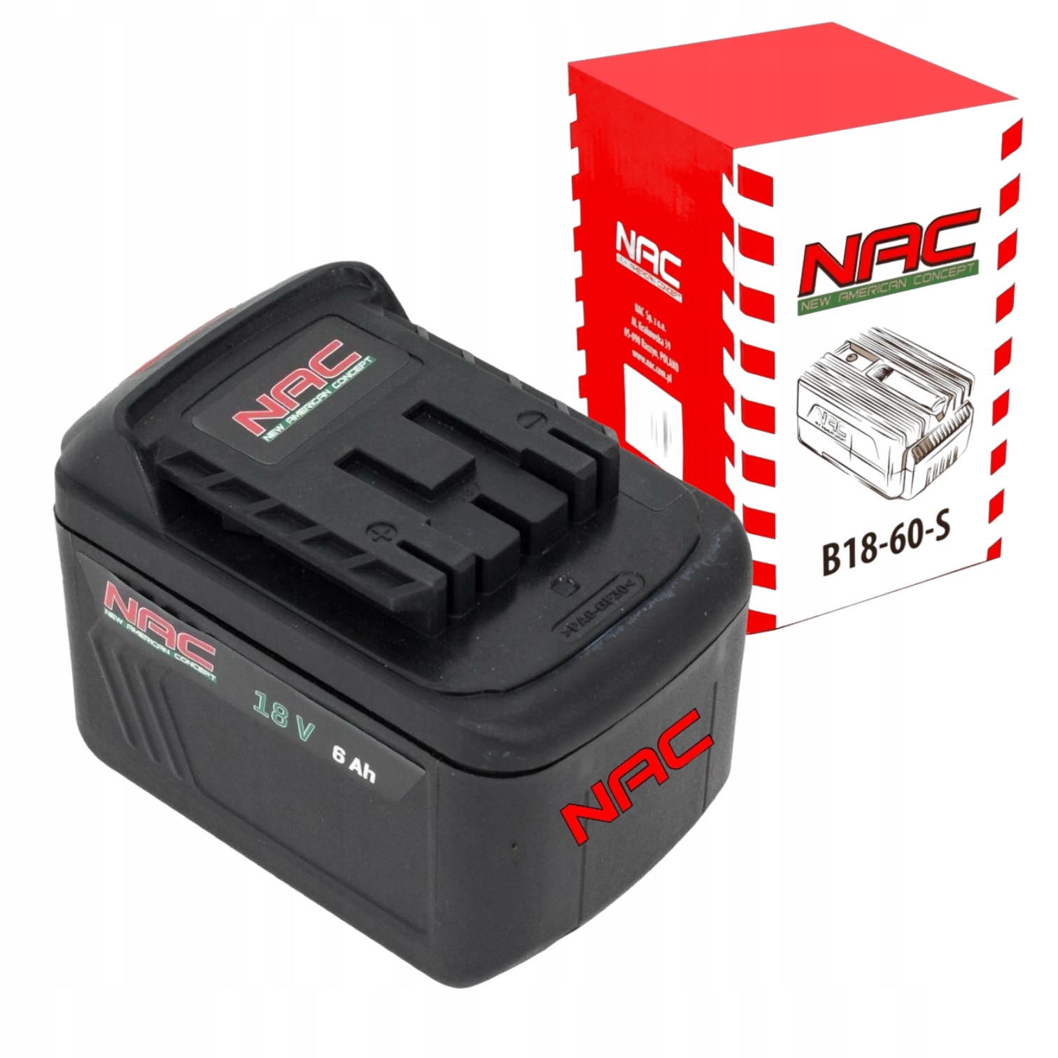 Batéria Li-Ion NAC 18 V 6 Ah