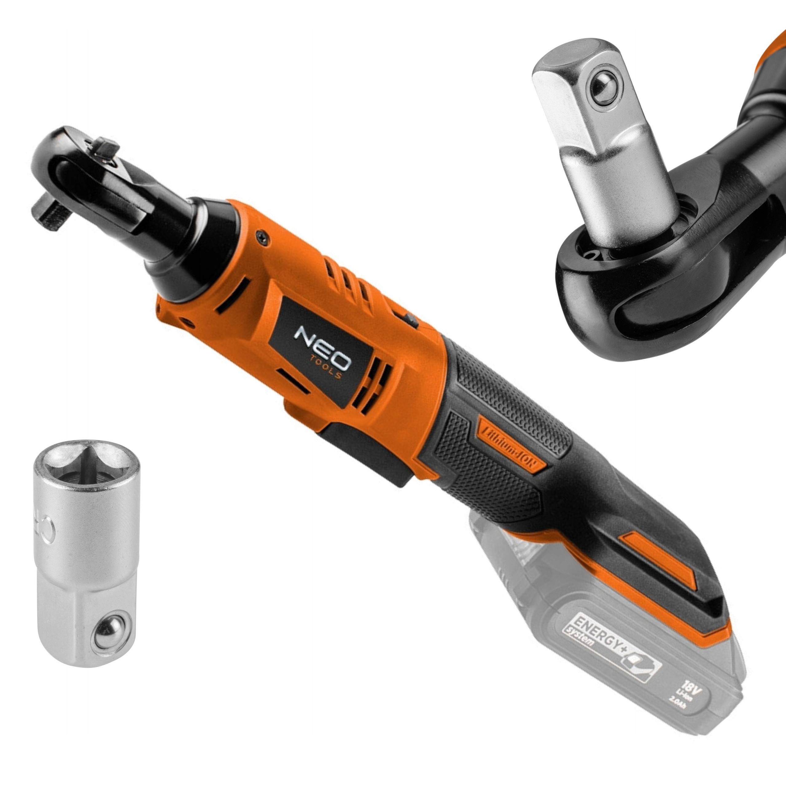 NEO BATÉRIA Ráčna 18V LI-LON 3/8" ADAPTÉR 1/2"