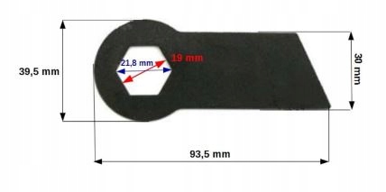 Náhradný nôž na kosačku – Nôž 29,5 cm fevill babylux ff307 FV-9110801