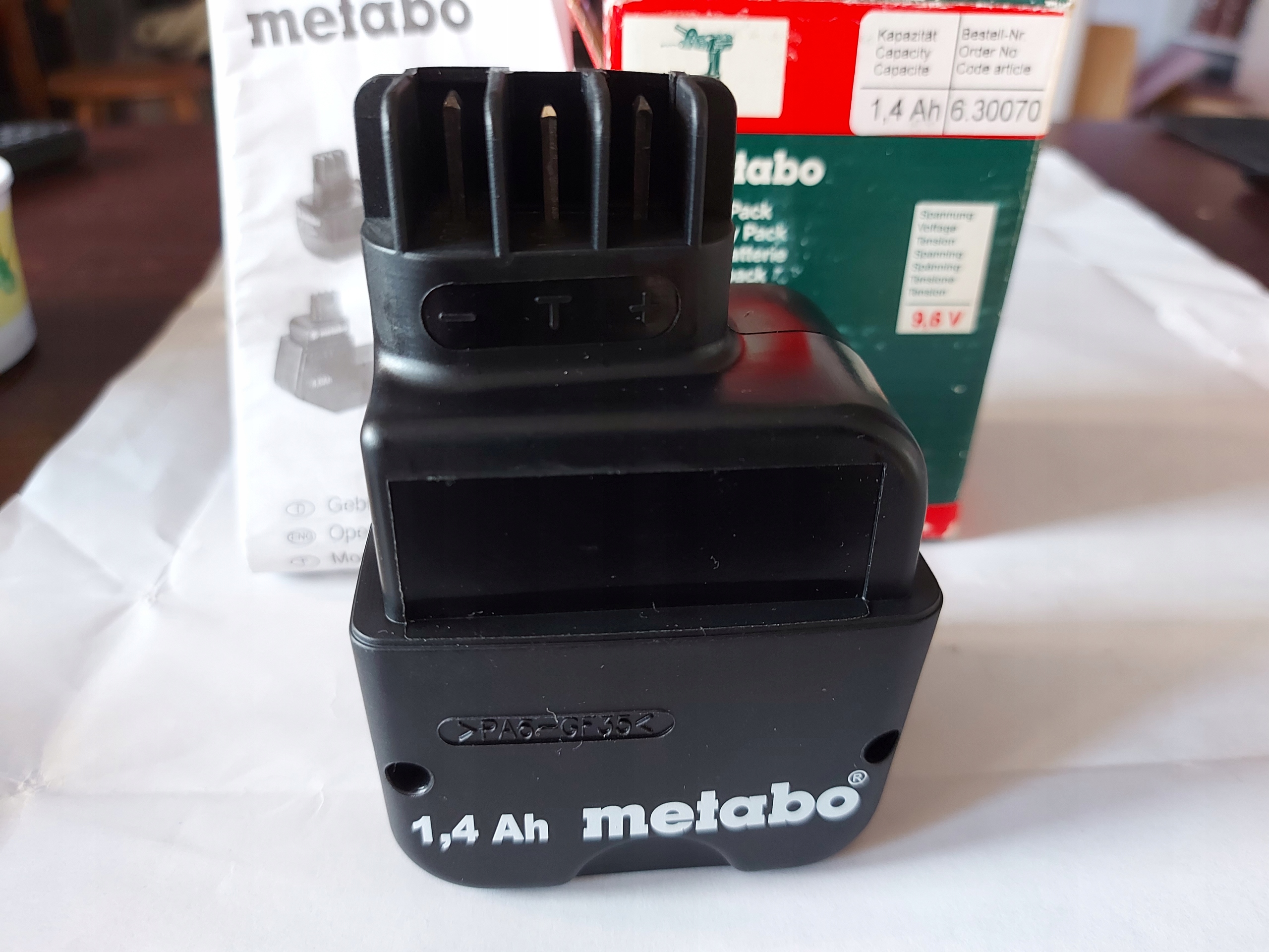 Náhradná batéria - Nová metabo 9,6V 1.4 AH NICD batéria