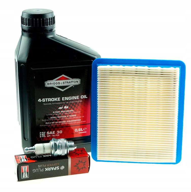 Olej do kosačky - Olej 0,6 + Briggs Quantum 3,5 - 5HP + Sviečkový filter