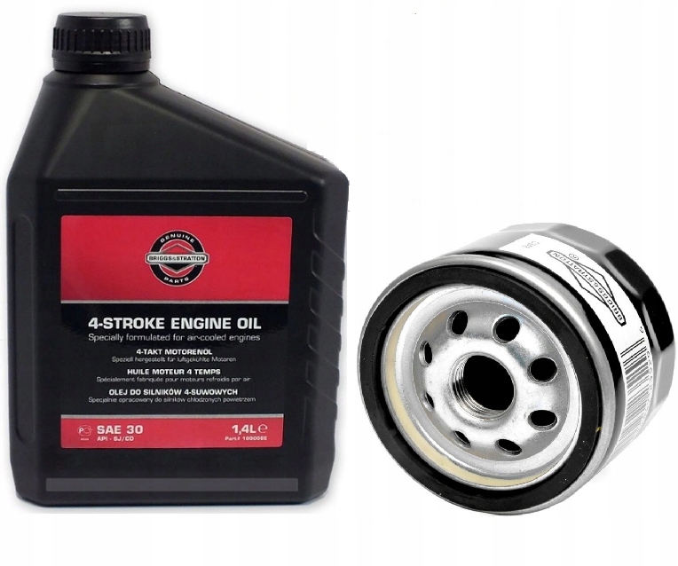 Olej do kosačky - Briggs Oil 1,4 l + olejový filter pre traktor