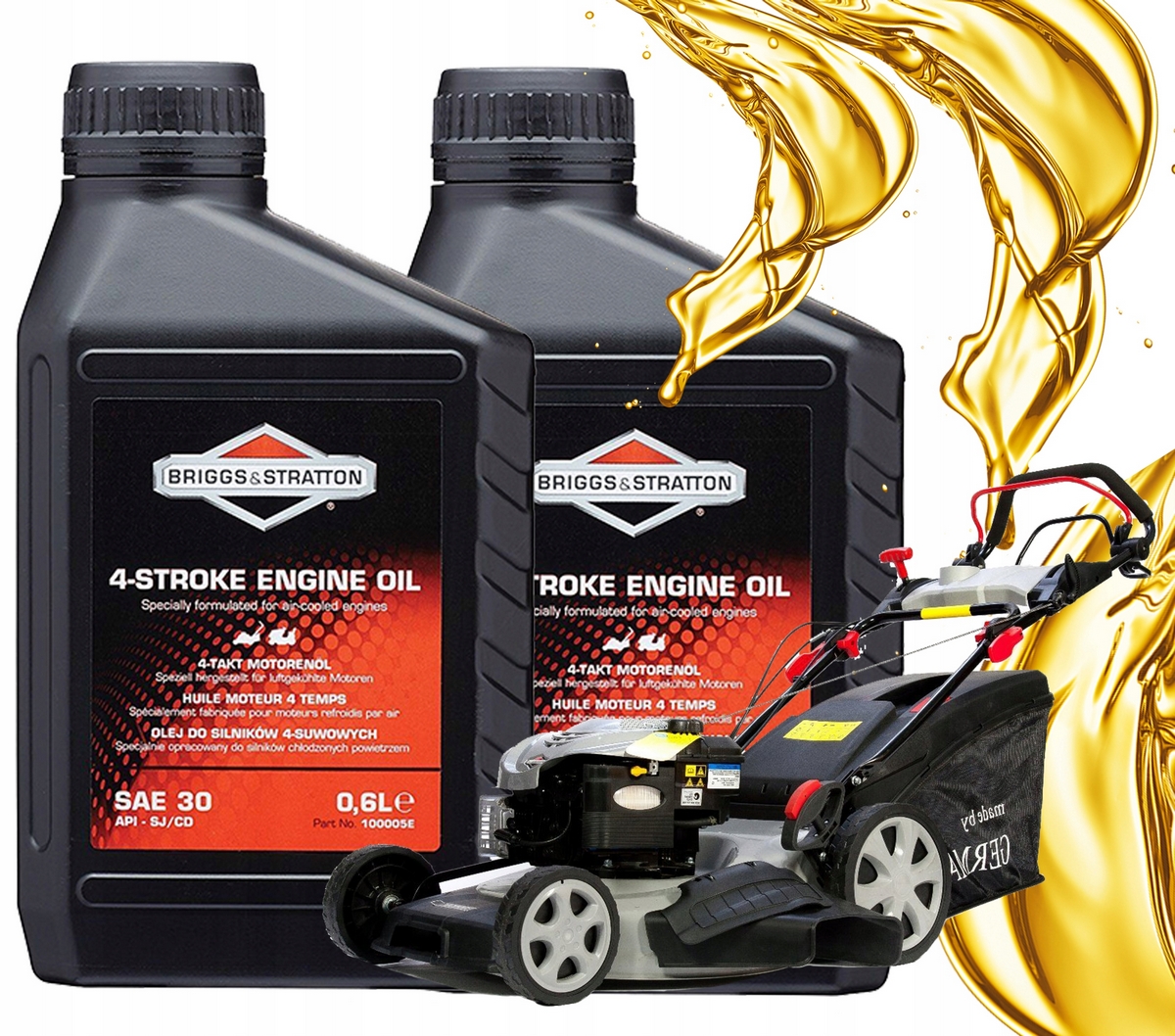 Olej do kosačky - SAE 30 0,6L-2x Briggs 4-tupé motory