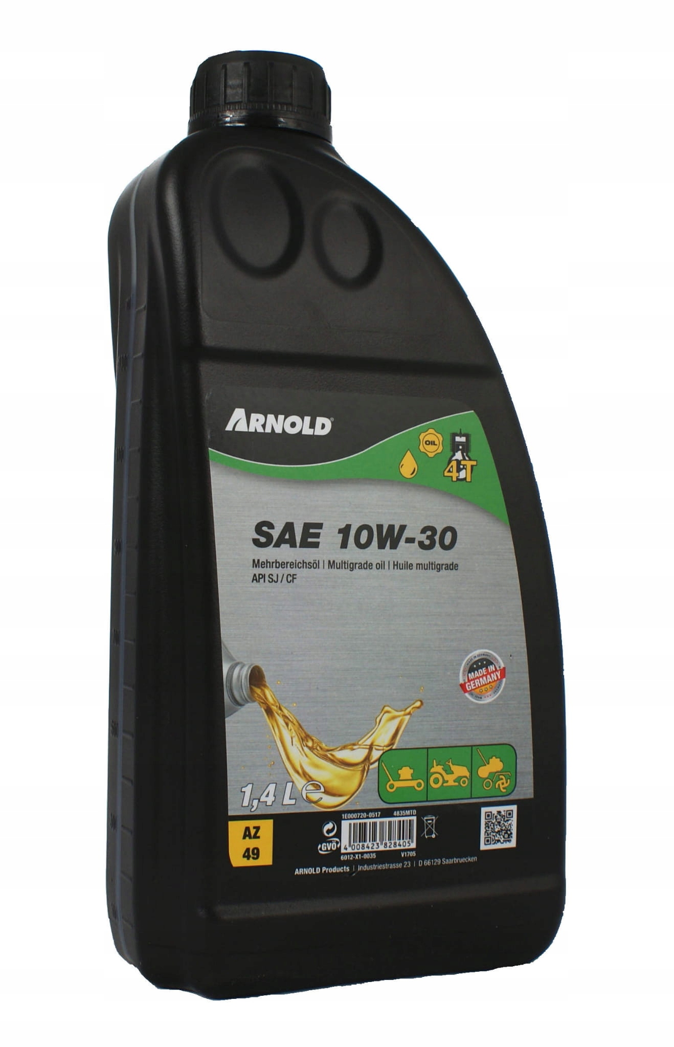Olej do kosačky - Arnold 10W30 1,4 l motorový olej
