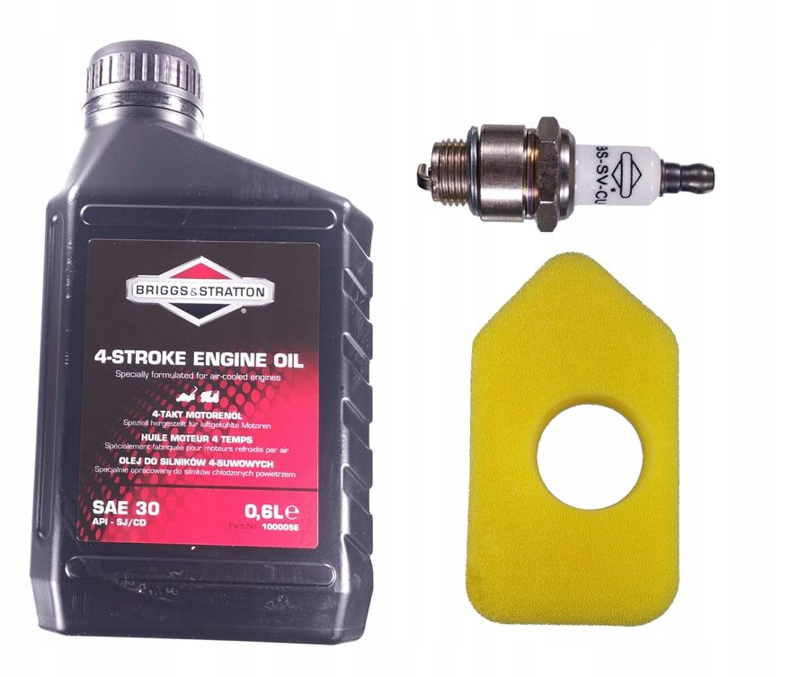 Olej do kosačky - Olej, sviečka, Briggs Filter 698369 Model 09 MOTOR.