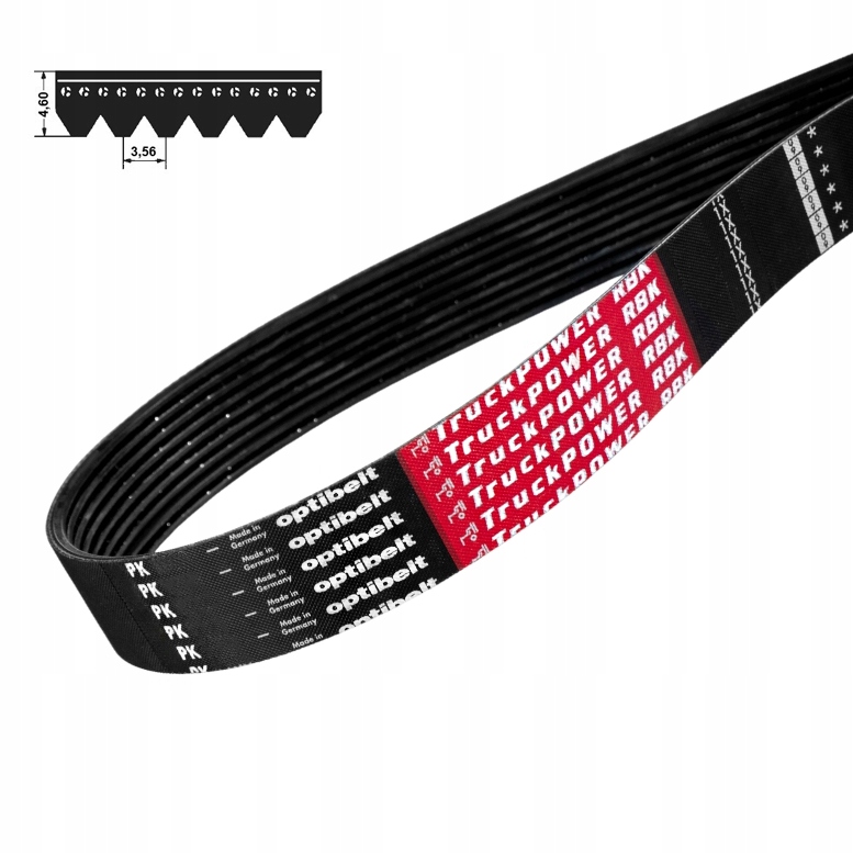 Viacrebrovaný remeň 8 PK 1888 OPTIBELT 743K REINFORCED