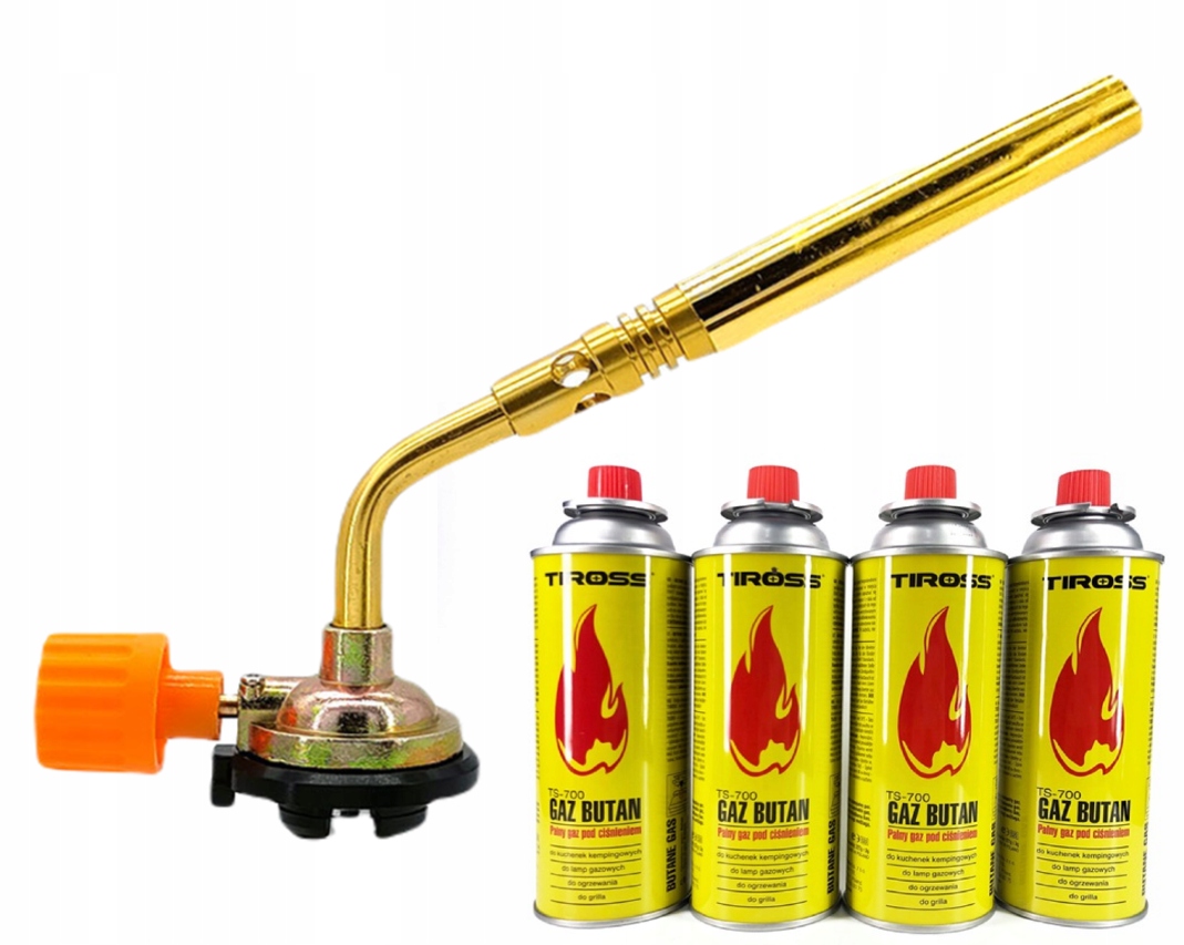 Plynový horák lutlampa zloty + 4 x plyn