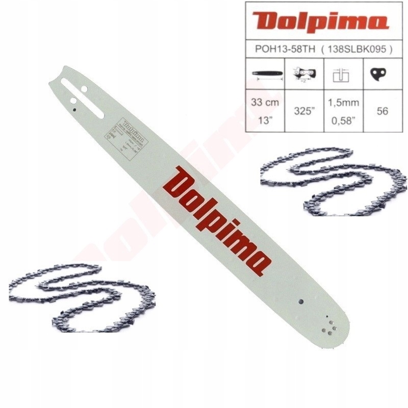 Vodiaca lišta - Partner partner 33 cm reťazec x2 500 510 540 545