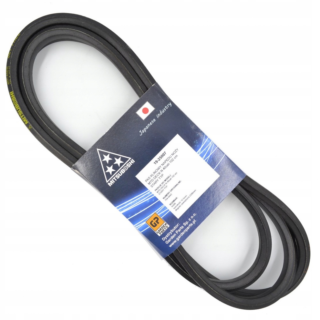 Klinový remeň kosačky - Mtd 1 B E 130 E 165 754-0443 nože pásový pás