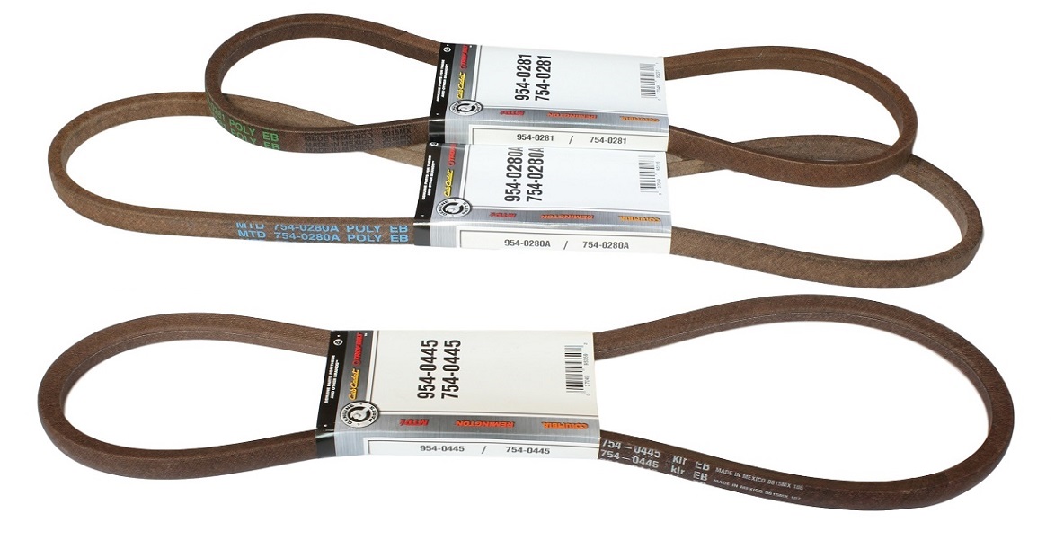 Klinový remeň kosačky - Belt 754-0280a+754-0281+754-0445 MTD RH115, J130