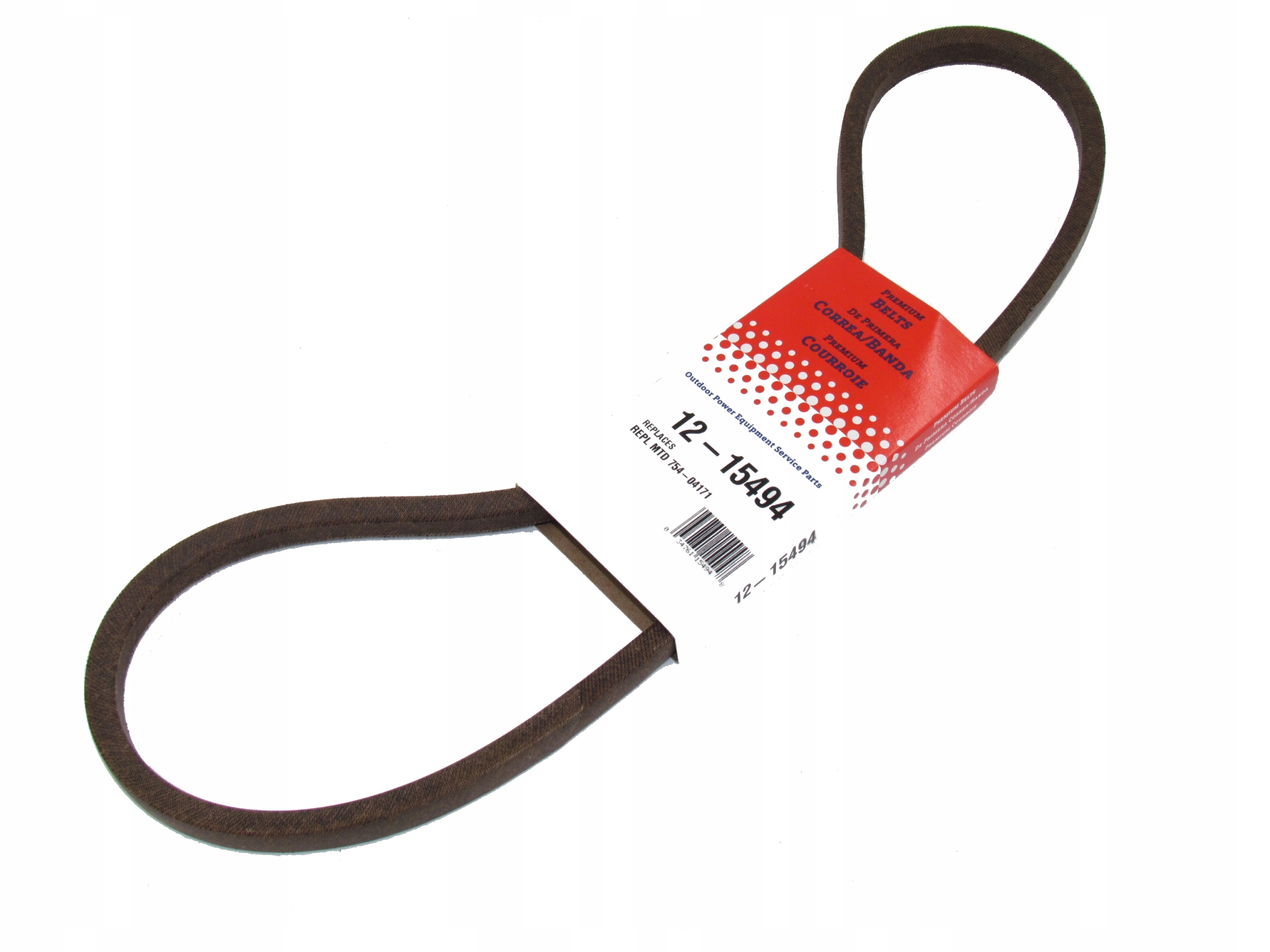 Klinový remeň kosačky - MTD Tractor V-Belt 754-04171 Zadný