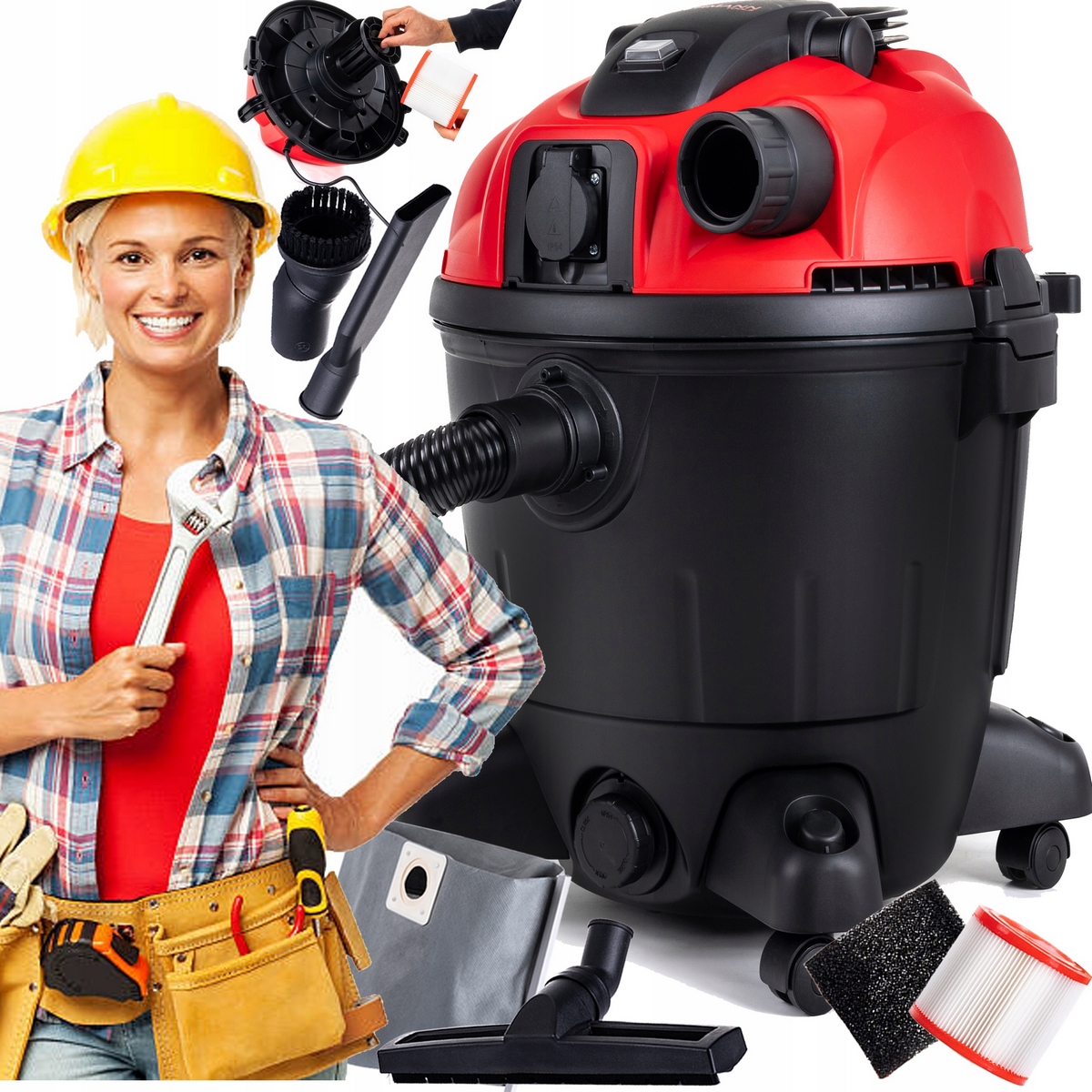 Lehmann priemyselný vysávač TALLER 35 VACUUM CLEANER EL SOCKET 4000W 35L 4000W