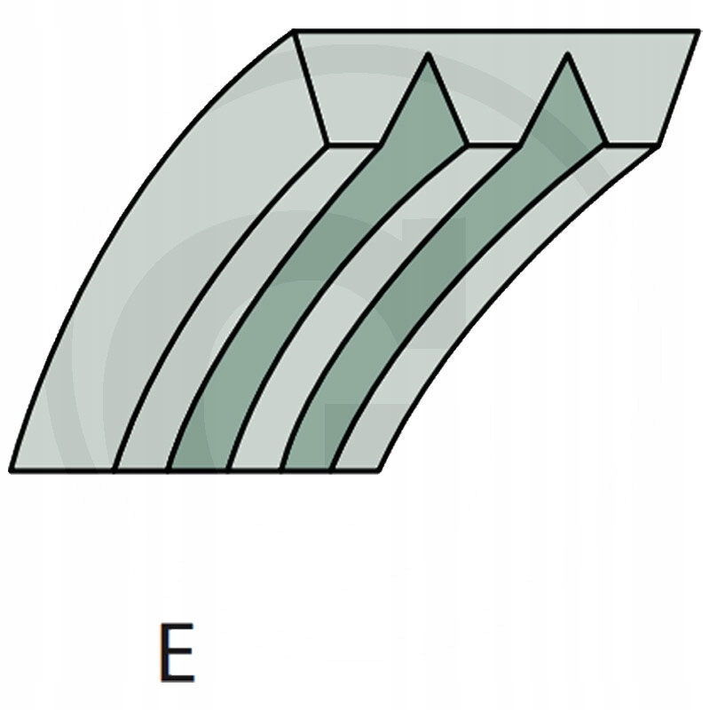 Klinový remeň kosačky - V -belt drážkovaný opasok typu E pre stiga 3/8 "x 5