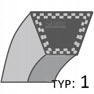 Klinový remeň kosačky - Pás P12597 P13592 P135H92 HRB Belt Belt