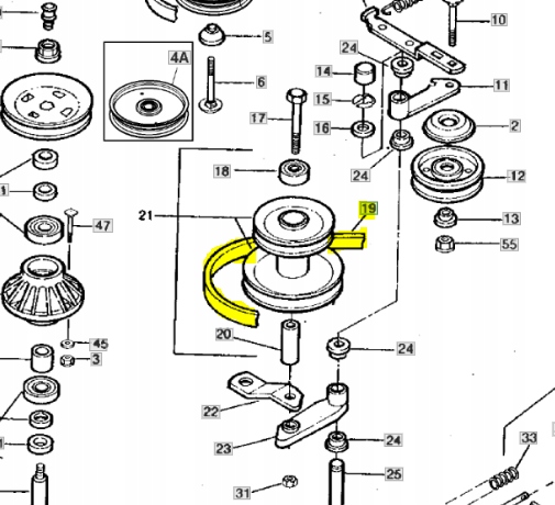Klinový remeň kosačky - Stiga Estate 2084 ALPINA SD98 Drive Belt
