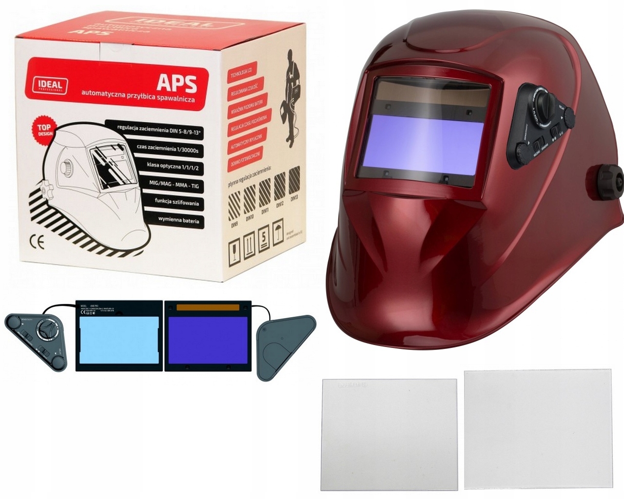 APS 858E Red True Color Welding Futbal