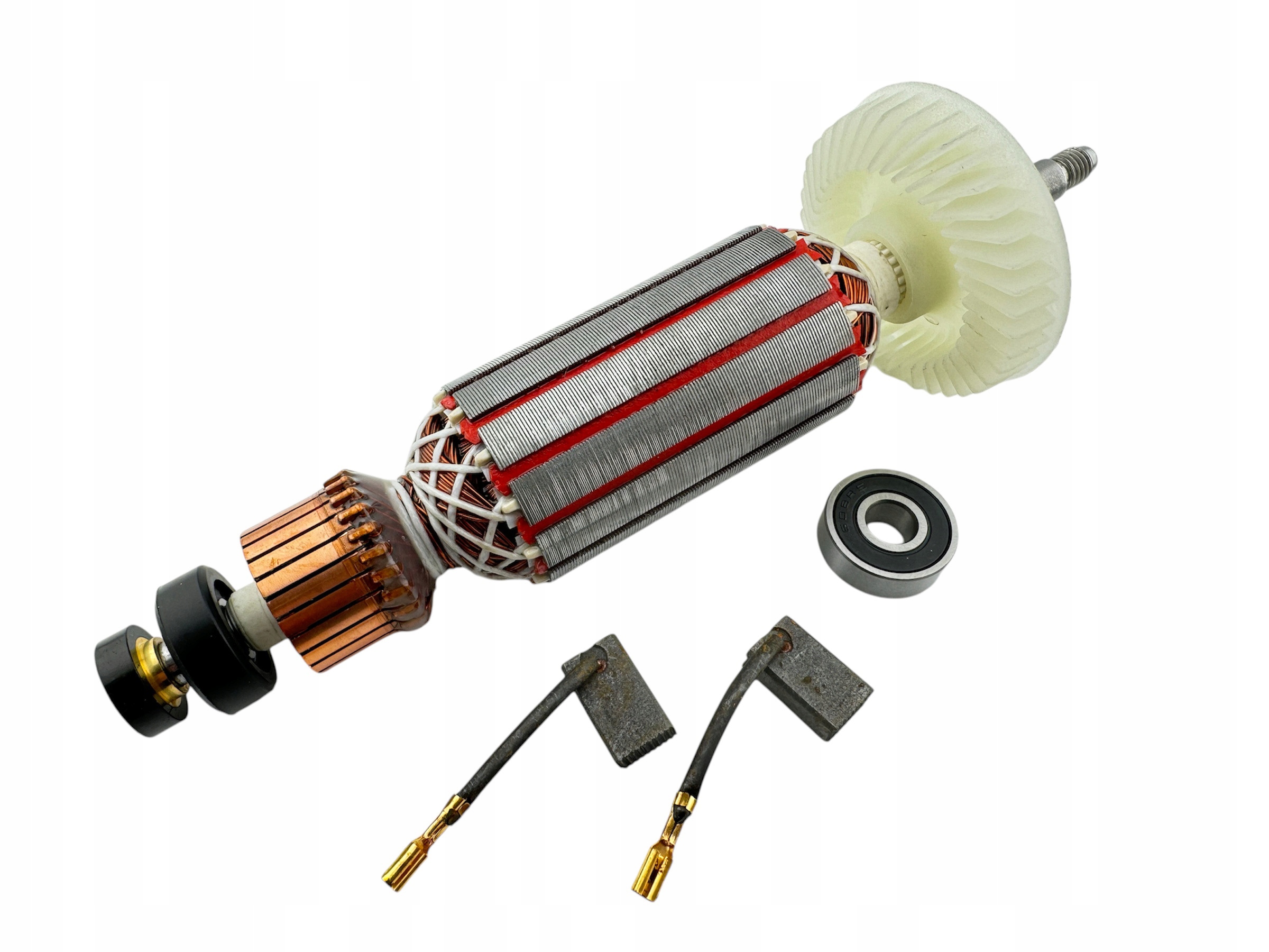 ROTOR BOSCH PWS1000-125CE PWR180CE 2609007330 ložiská kefy magnet tlmič