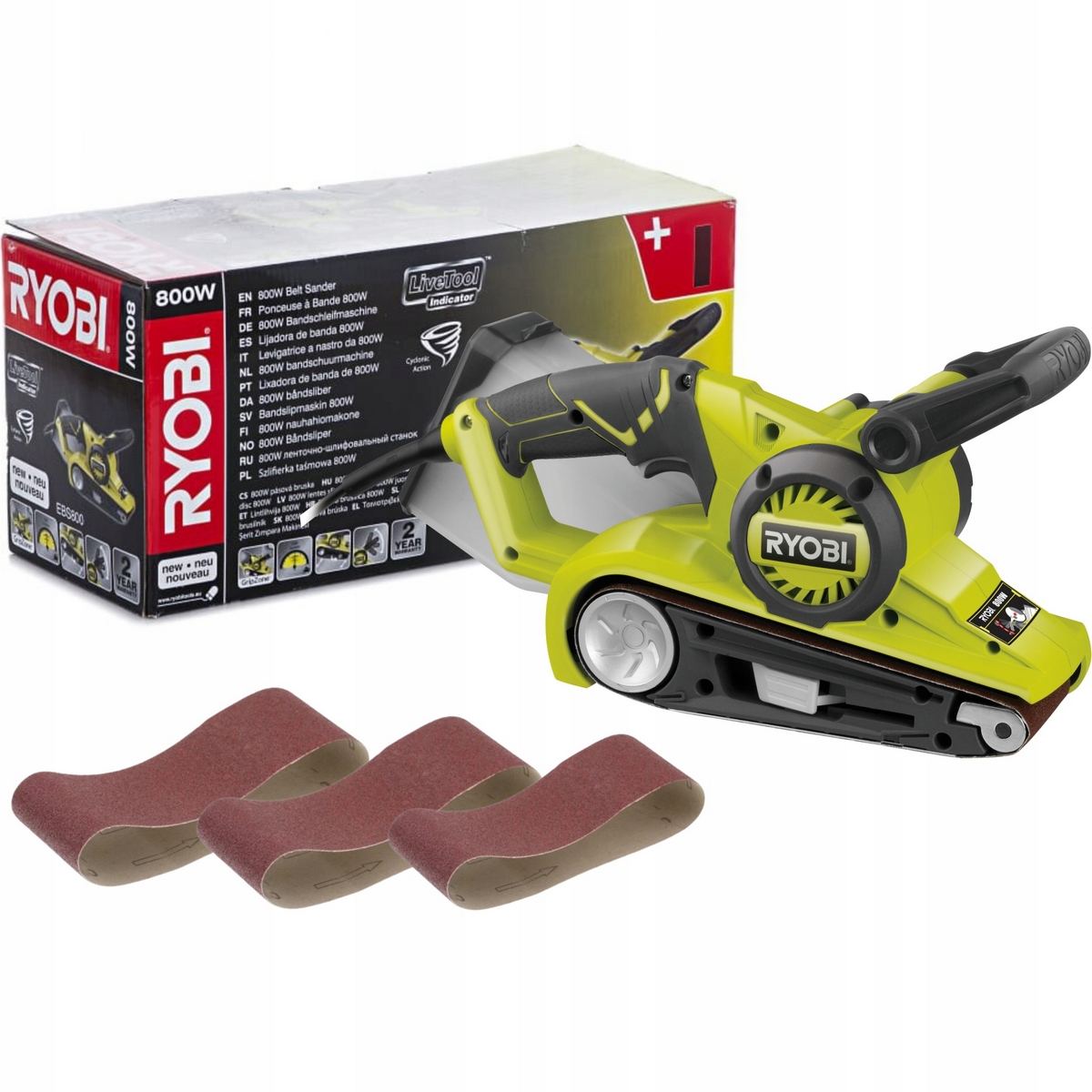 Pásová brúska Ryobi EBS800 800W