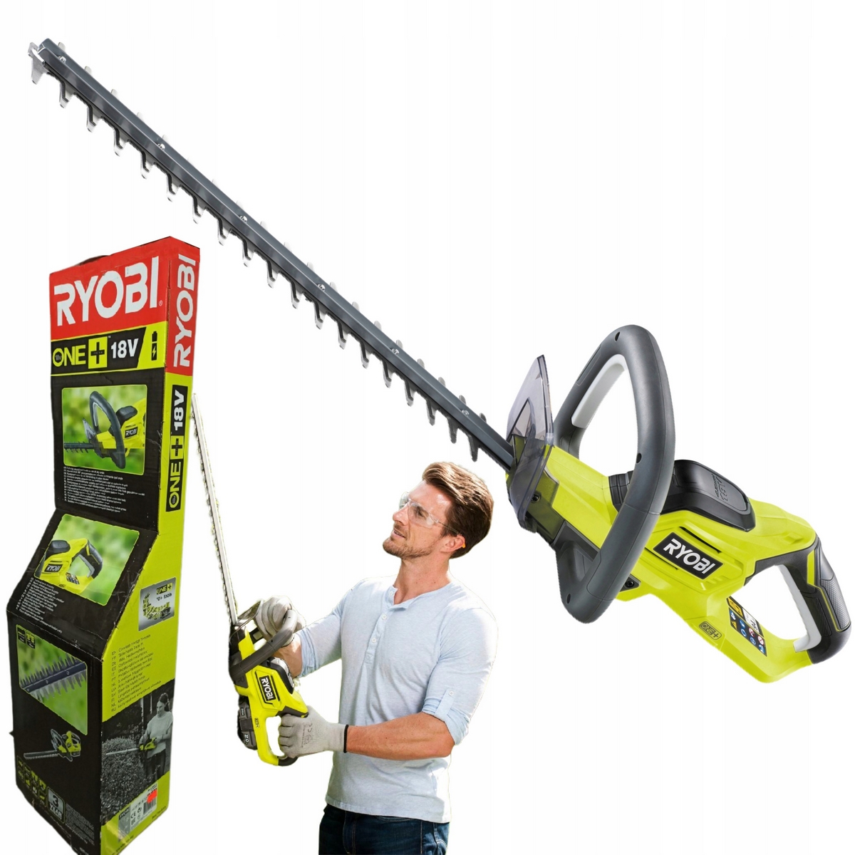 RYOBI nožnice na živý plot BRUBS 18V AKUMULÁTOROVÉ PREVÁDZKY OHT1845 45cm
