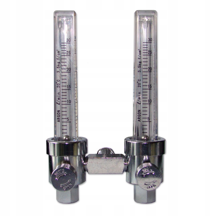 Dvojitý rotameter pre reduktor argónu CO2