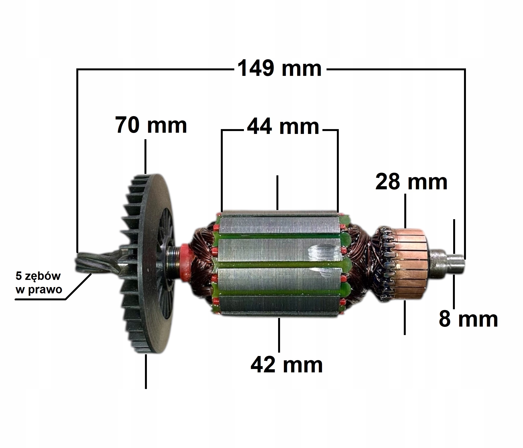 Rotor pre vŕtacie kladivo Stern 32 E 5 zubov (jk 289)