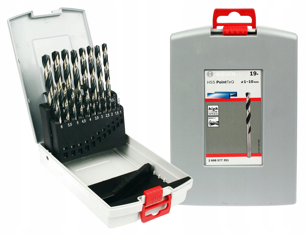 Sada vrtákov do kovu Bosch PointTeQ 1-10mm x19