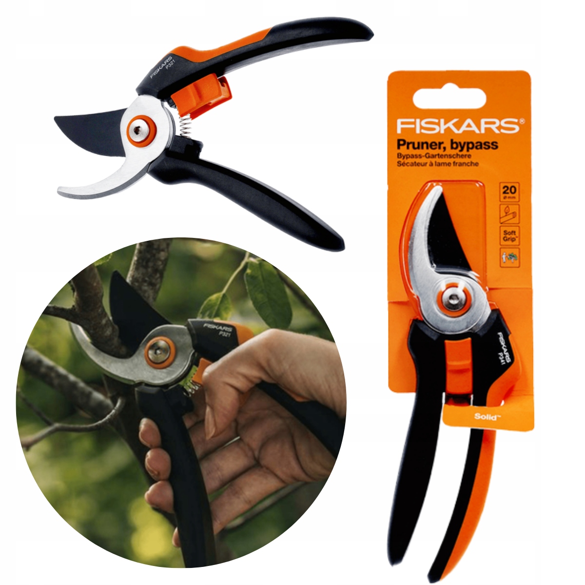Fiskars nožnicový prerezávač 1057162 20 mm