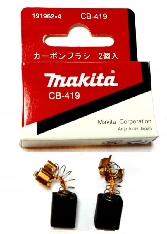 Uhlíky na náradie - Makita CB 419 Cat.