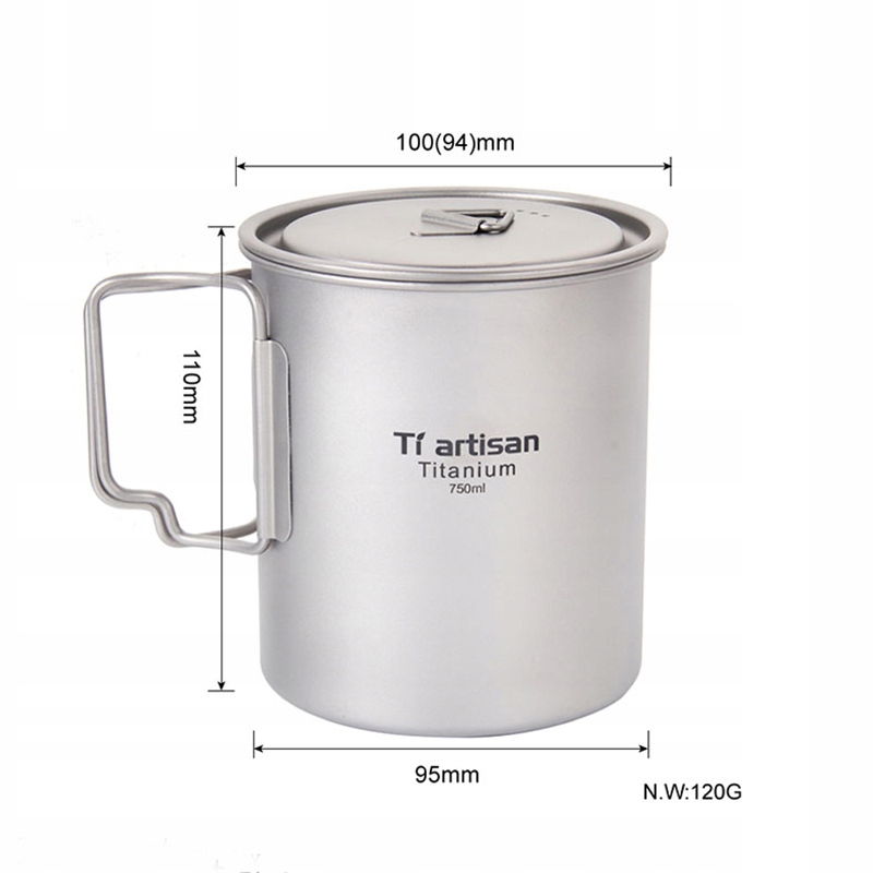 Filter na kosačku - Štýl TA8315 750 ml ultra -largný titánový filter pre KA