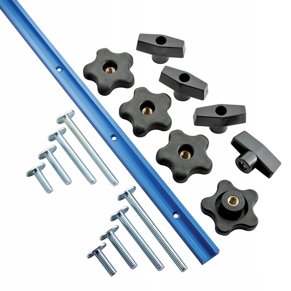 T-drážka 1219 mm Univerzálna sada T-drážok Rockler, 17 dielov