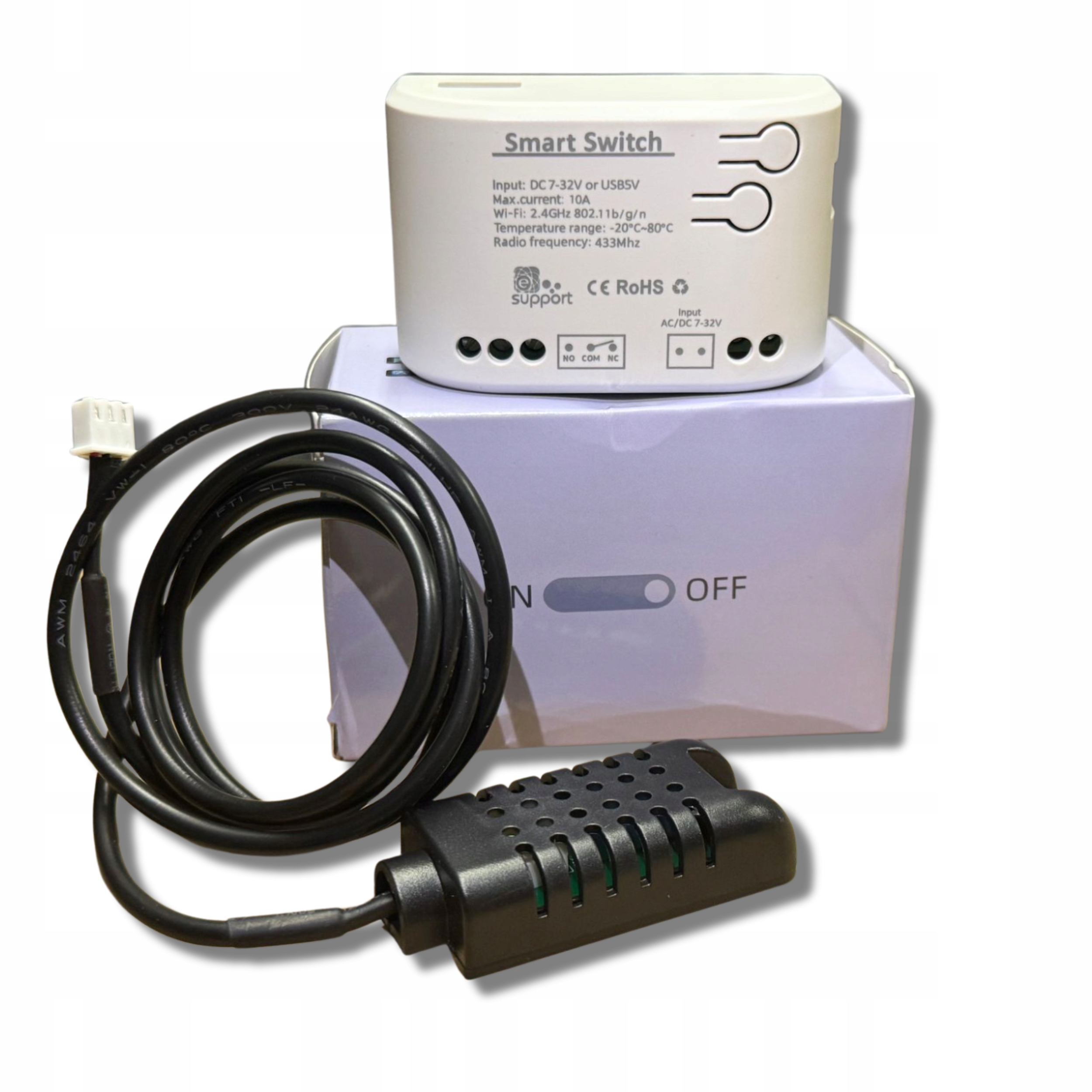 INTELIGENTNÝ DOMÁCI TERMO-HYGROSTAT eWeLink WiFi 7–32V 10A RF