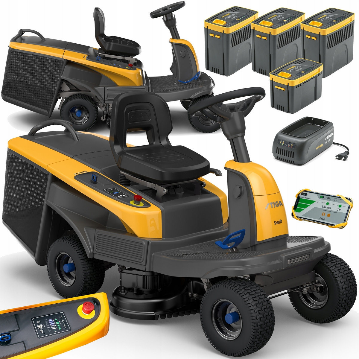 Batériový ťahač Stiga Swift 372e