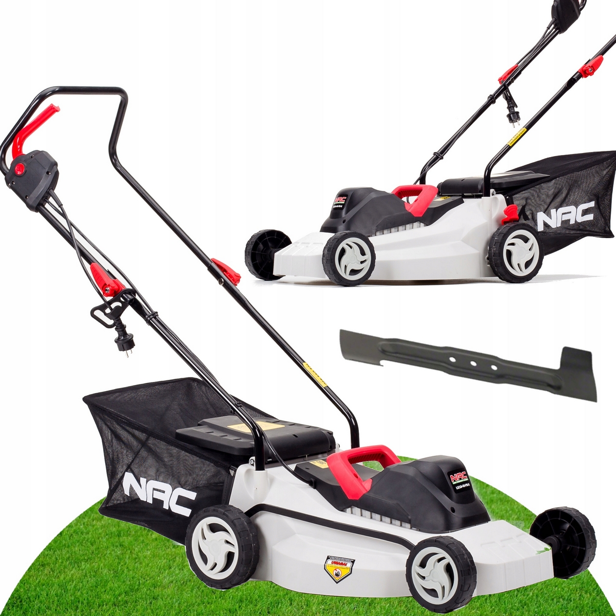 NAC 1800 W elektrická kosačka na trávu 30 l